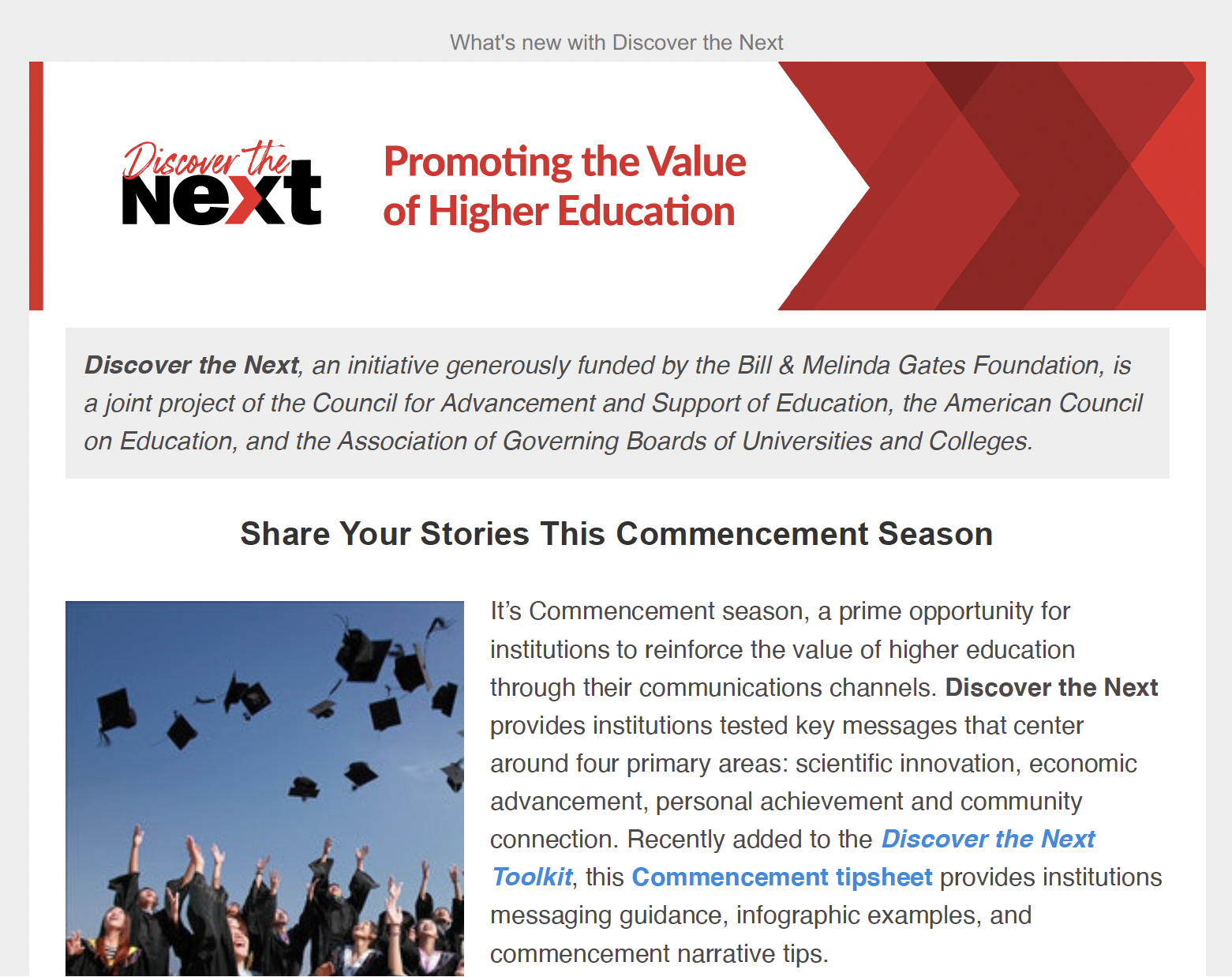 Discover the Next Email Template